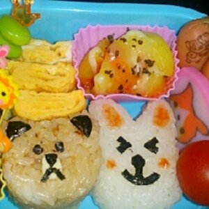 簡単キャラ弁☆ブラウン（ＬＩＮＥ）のお弁当♪